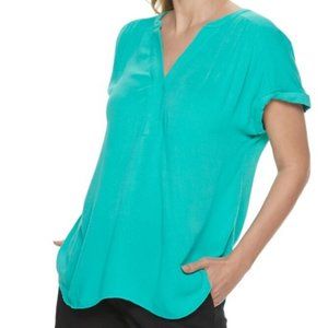 Apt 9 Seafoam Blouse | Petite Small